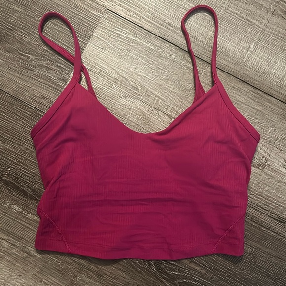 lululemon ribbed tank top pink - Picture 1 of 2